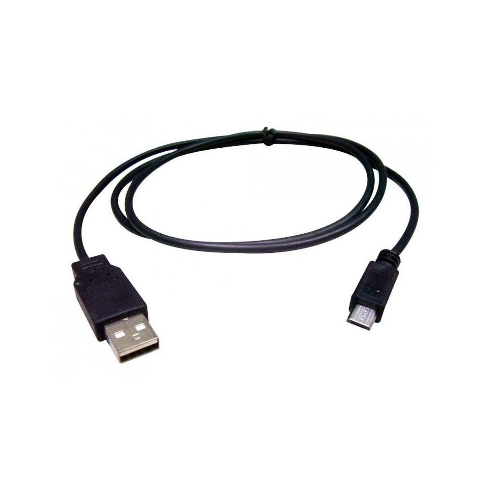 marque generique - NEUTRE càble USB 2.0 noir 2,0 m USB A - micro USB B - Câble USB