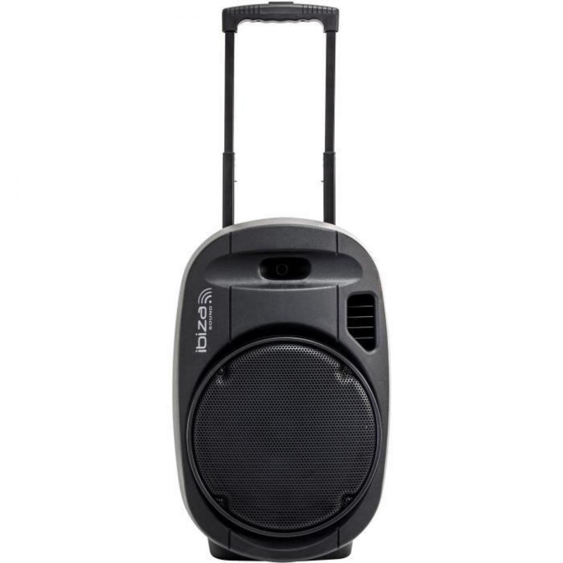 Ibiza Sound - Système de sonorisation Portable Autonome 12" - 700W USB/MP3/Bluetooth/Vox + 2 micros VHF - Pack Enceintes Home Cinéma