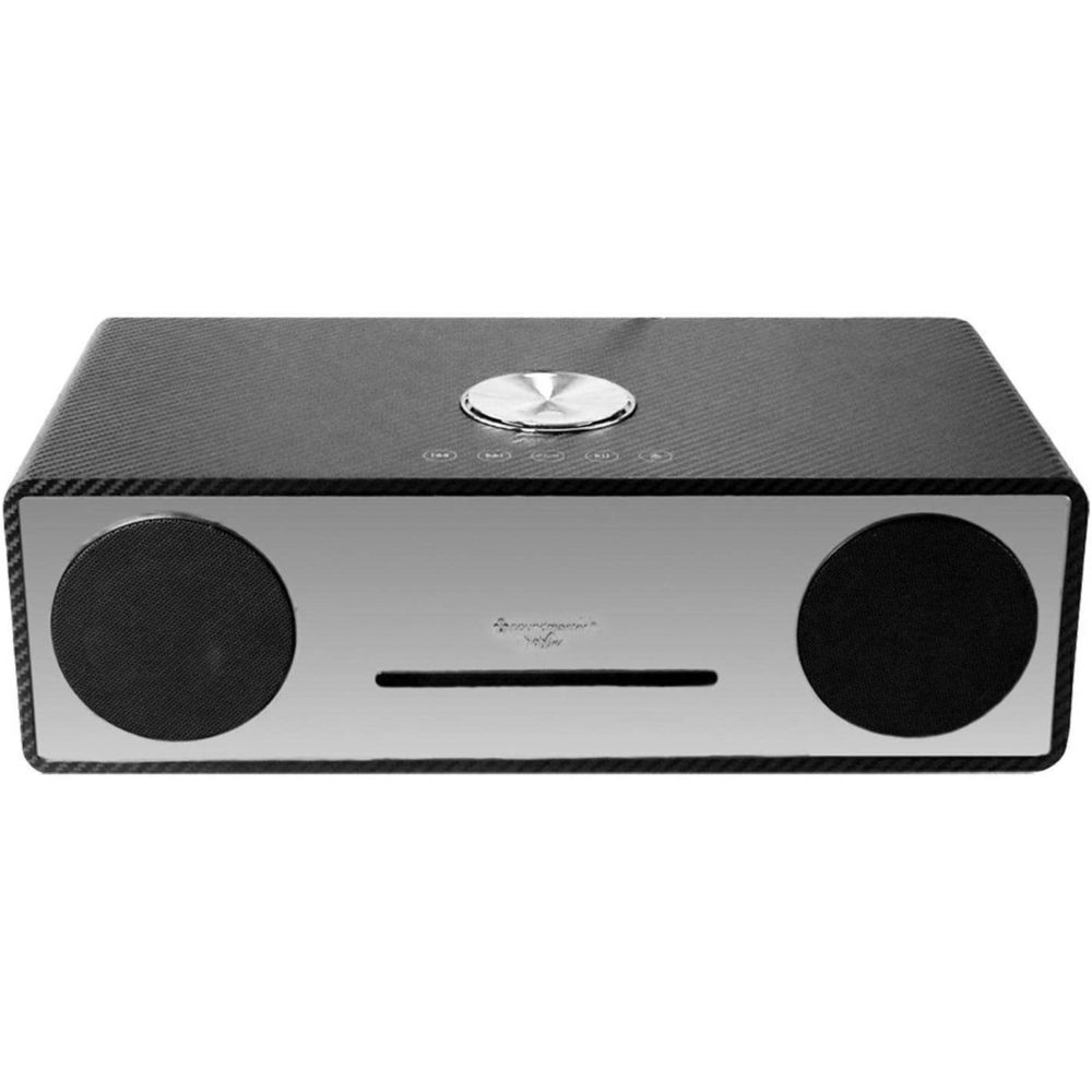 Soundmaster - Radio stéréo avec lecteur CD DAB+ FM AUX Bluetooth CD USB fonction de charge de la batterie noir gris - Radio