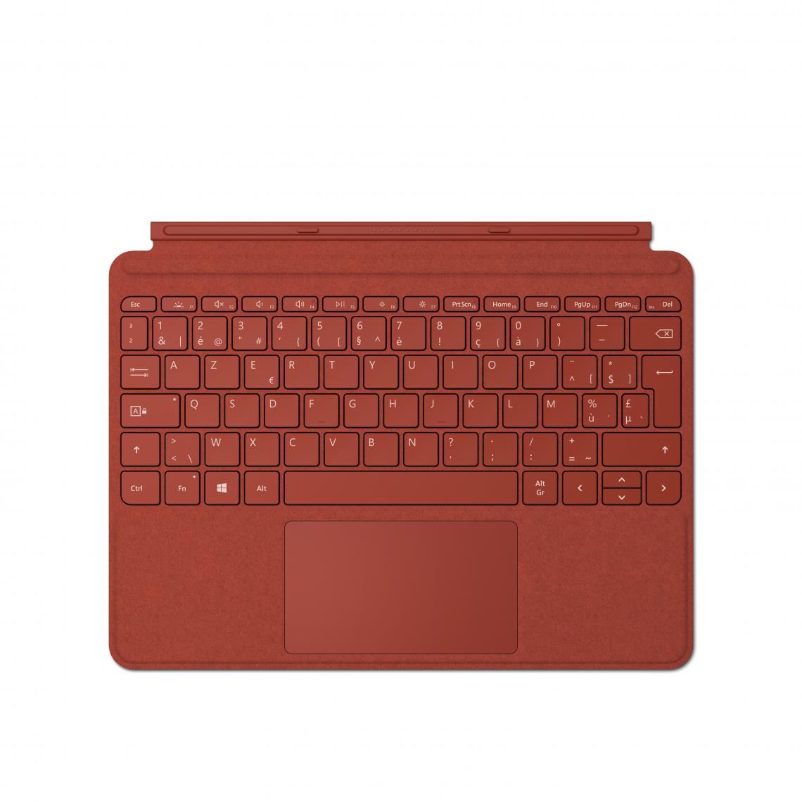 Microsoft - Microsoft Surface Go Type Cover Rouge Microsoft Cover port AZERTY Belge - Clavier