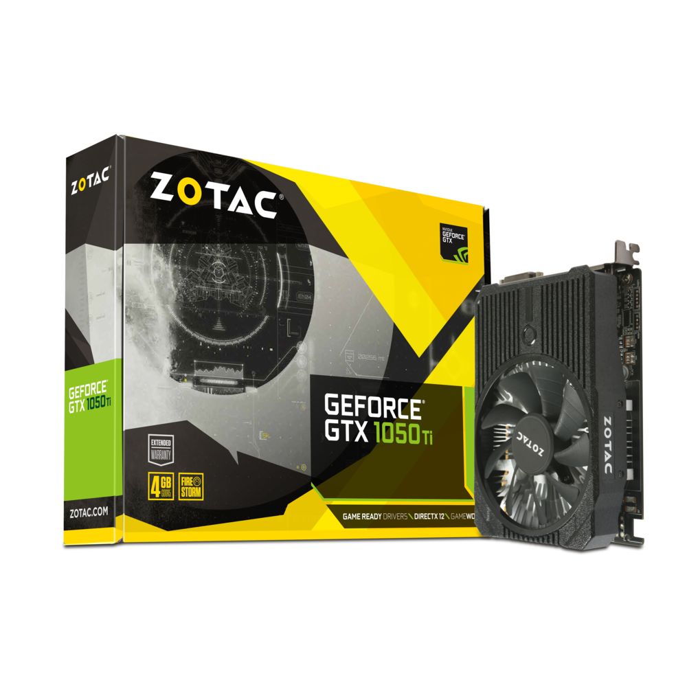 Zotac - GeForce GTX 1050 Ti 4GB Mini - Carte Graphique NVIDIA