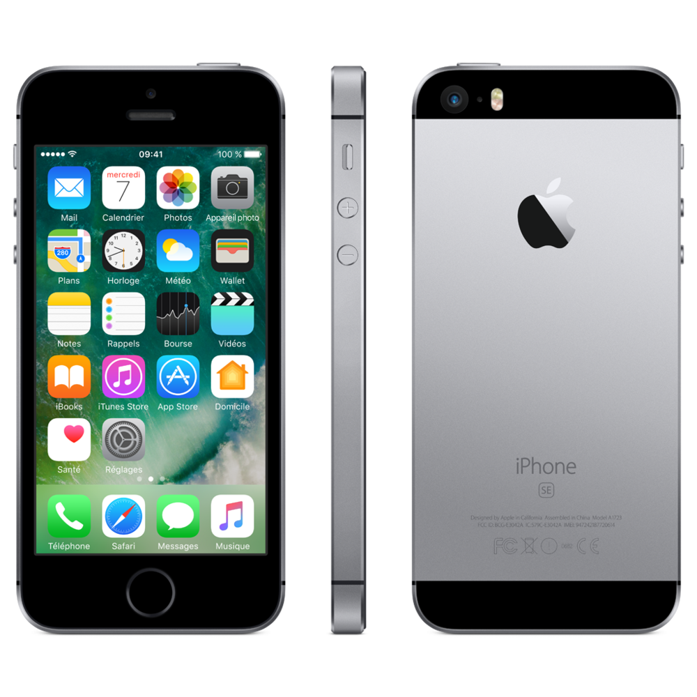 Apple - iPhone SE - 64 Go - MLM62F/A - Gris Sidéral - iPhone