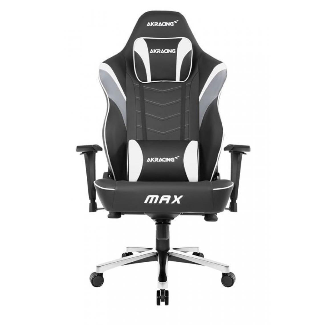 Akracing - Chaise Gaming AkRacing Série Masters Max Noir et blanc - Chaise gamer