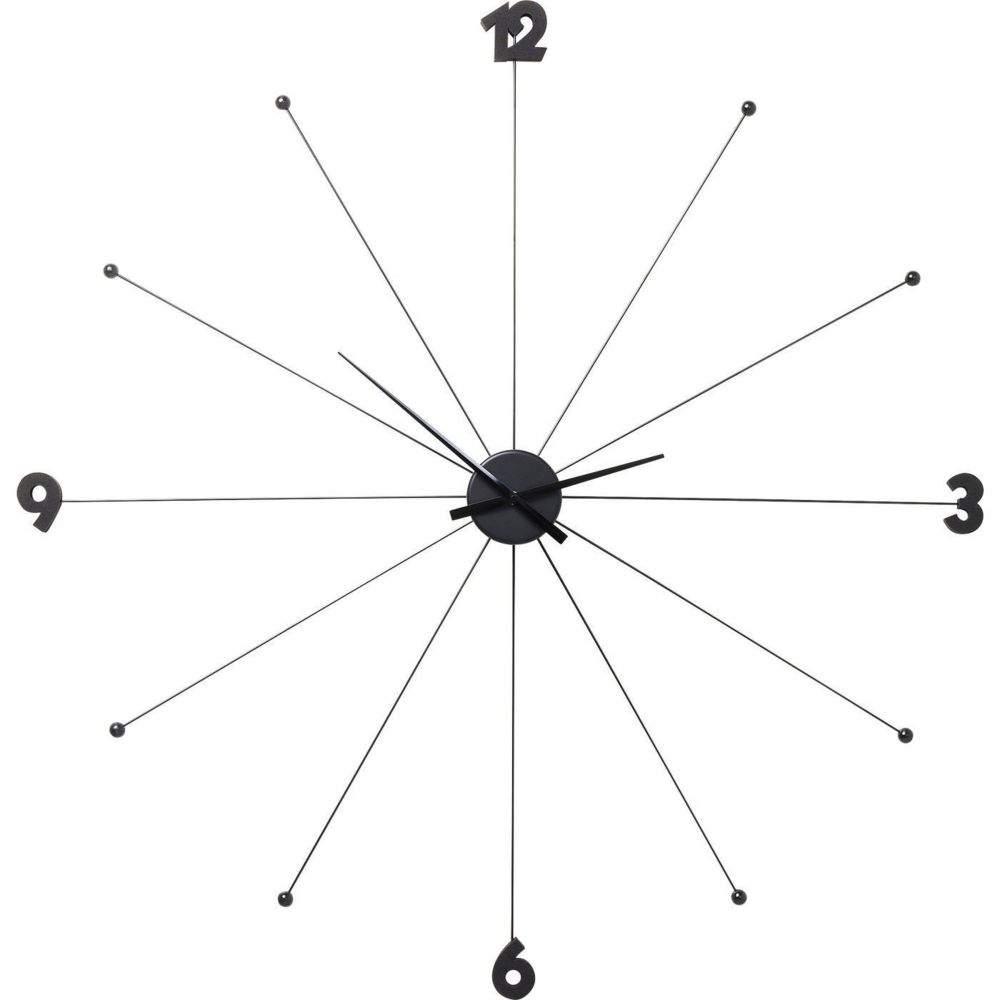 Karedesign - Horloge Umbrella noire Kare Design - Radio