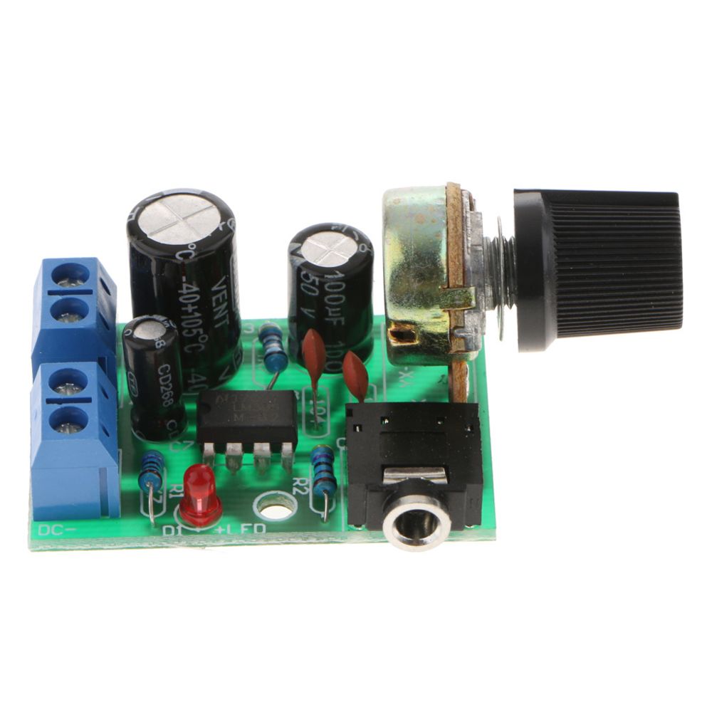 marque generique - Module d'amplificateur audio LM386 audio stéréo à canal unique, module 0.5-10W DC3-12V - Ampli