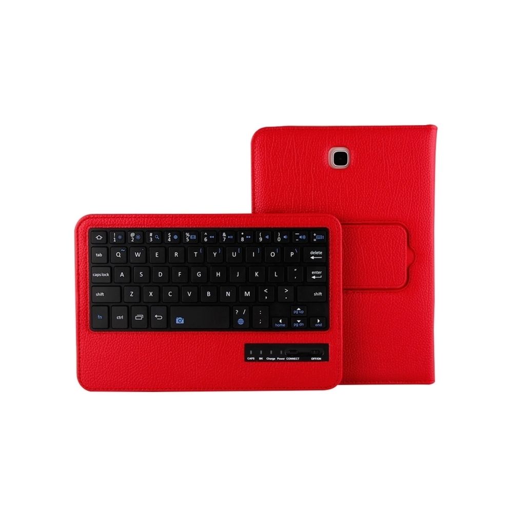 Wewoo - Clavier QWERTY rouge pour Samsung Galaxy Tab A 8.0 / T350 2 en 1 détachable Bluetooth Litchi Texture étui en cuir avec support - Clavier