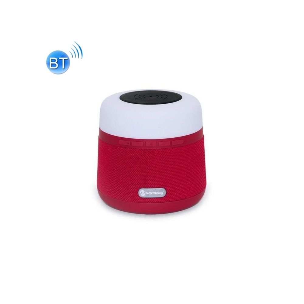 Wewoo - Enceinte Bluetooth Haut-parleur sans fil de charge multifonction avec lumière d'atmosphère, fonction d'appel mains libres, carte TF soutien, USB, FM et AUX (Rouge) - Enceintes Hifi
