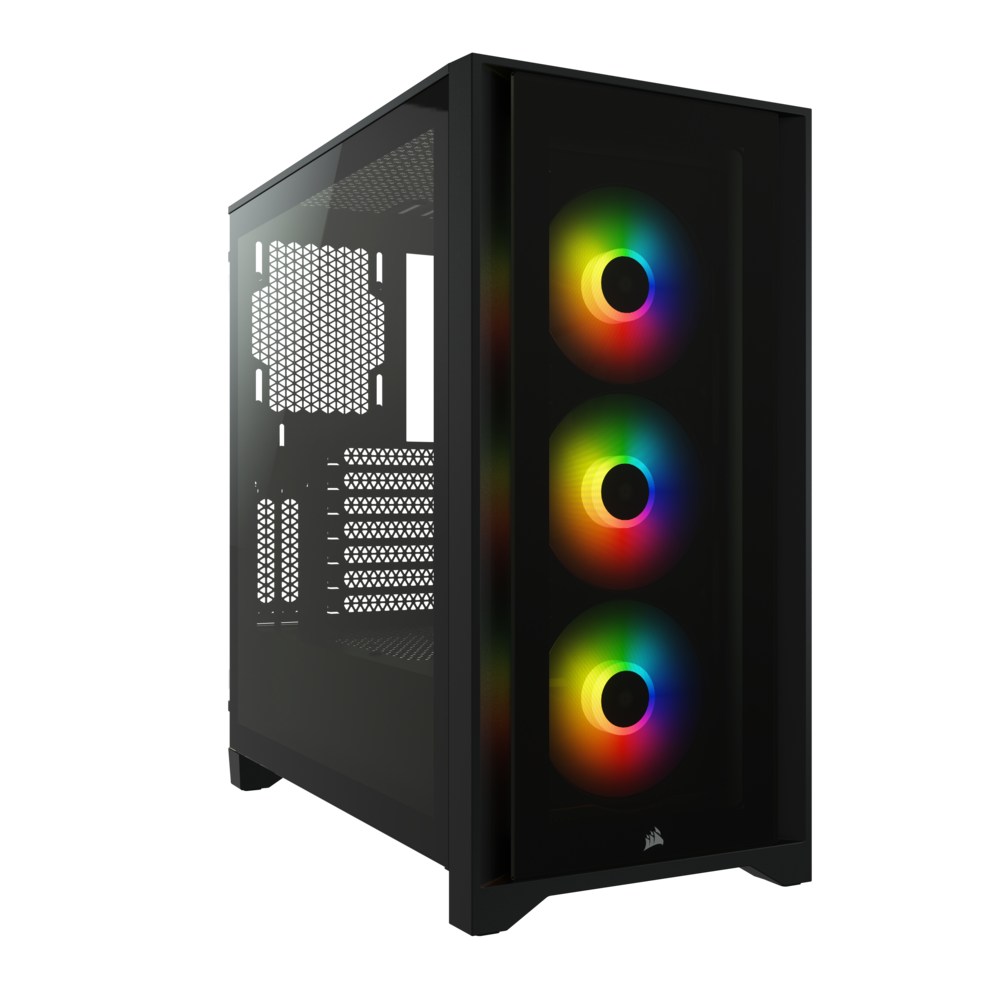 Corsair - iCUE 4000X RGB Noir - Avec fenêtre - Boitier PC