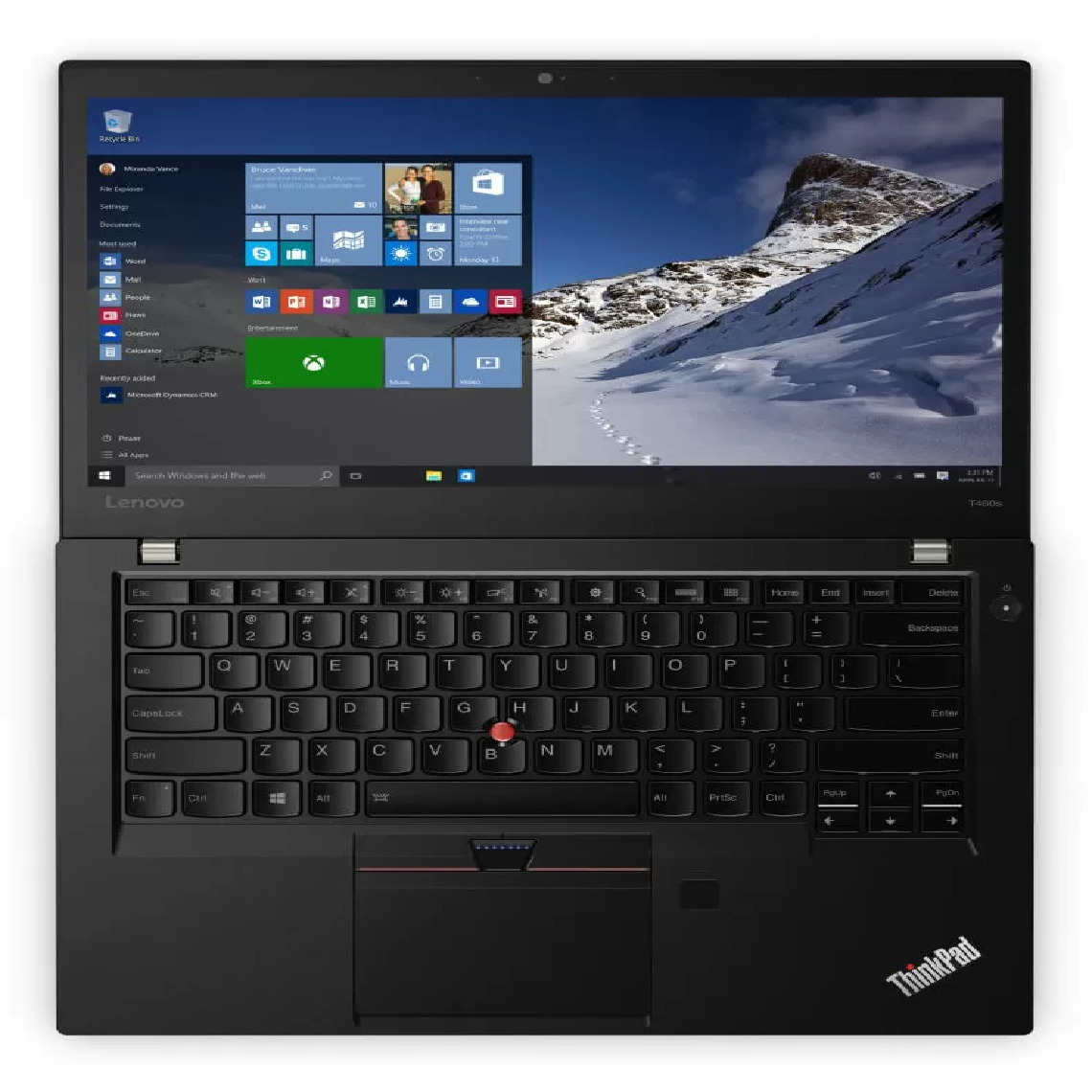 Lenovo - ThinkPad T460s, Intel Core, Intel Core i7-6600U, 8GB RAM, 256GB SSD, 14"FHD, WLAN, Bluetooth, WebCam - PC Portable