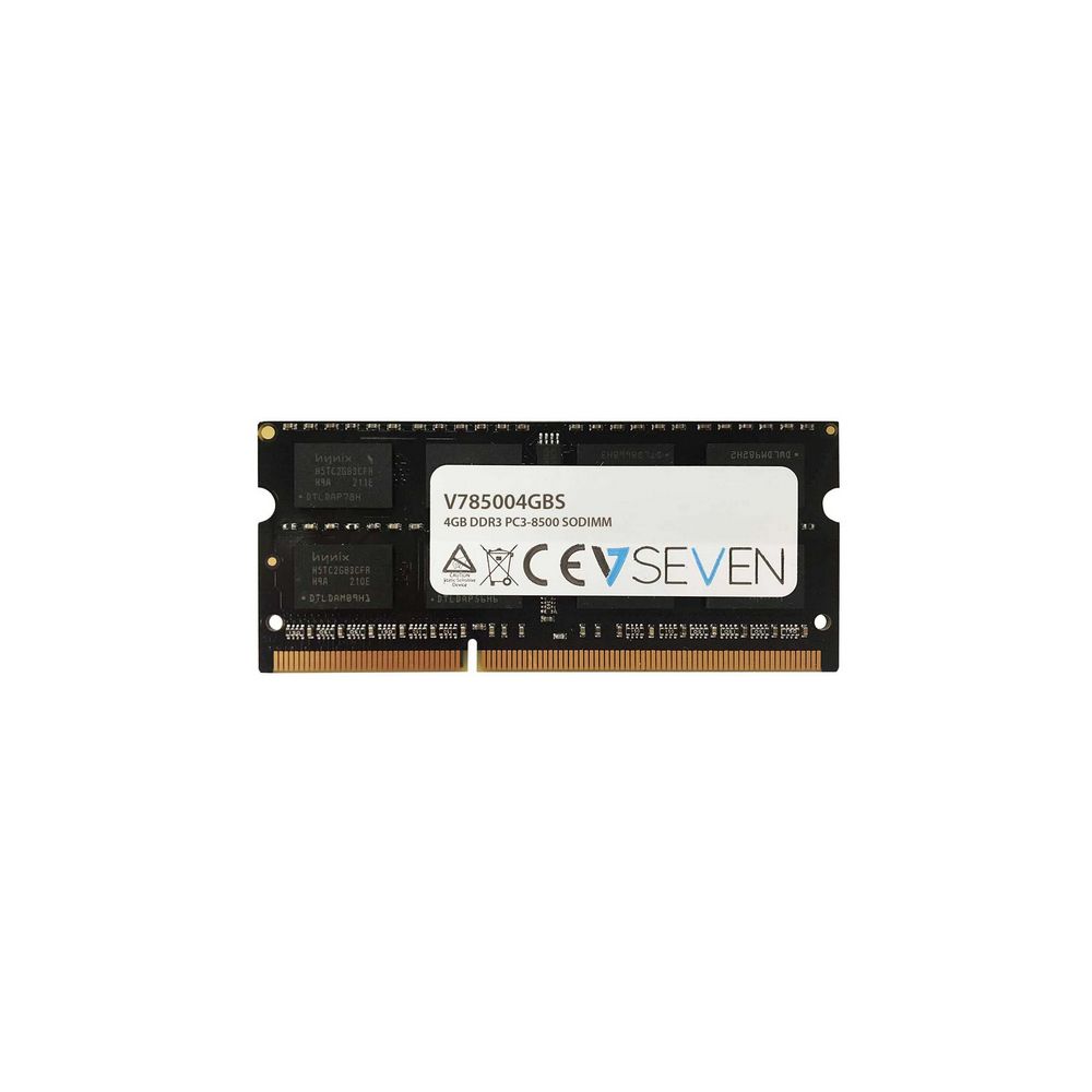 V7 - V7 DDR3 4Gb 1066MHz PC3-8500 1.5V SODIMM(V785004GBS) - RAM PC Fixe