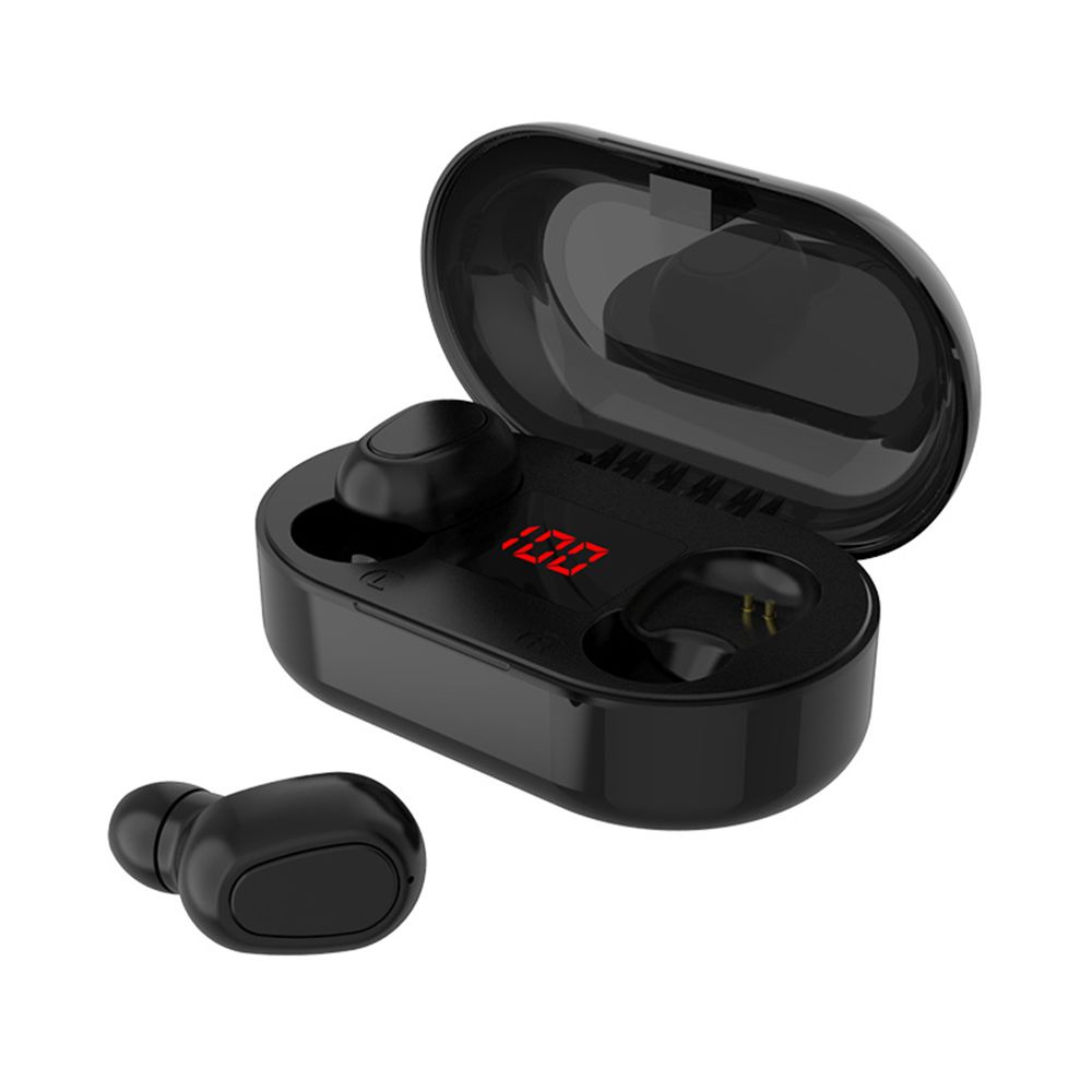 Generic - L22 TWS écouteurs sans fil Bluetooth 5.0 Mini écouteurs stéréo casque de sport avec microphone antibruit casque LED affichage de l - Micro-Casque
