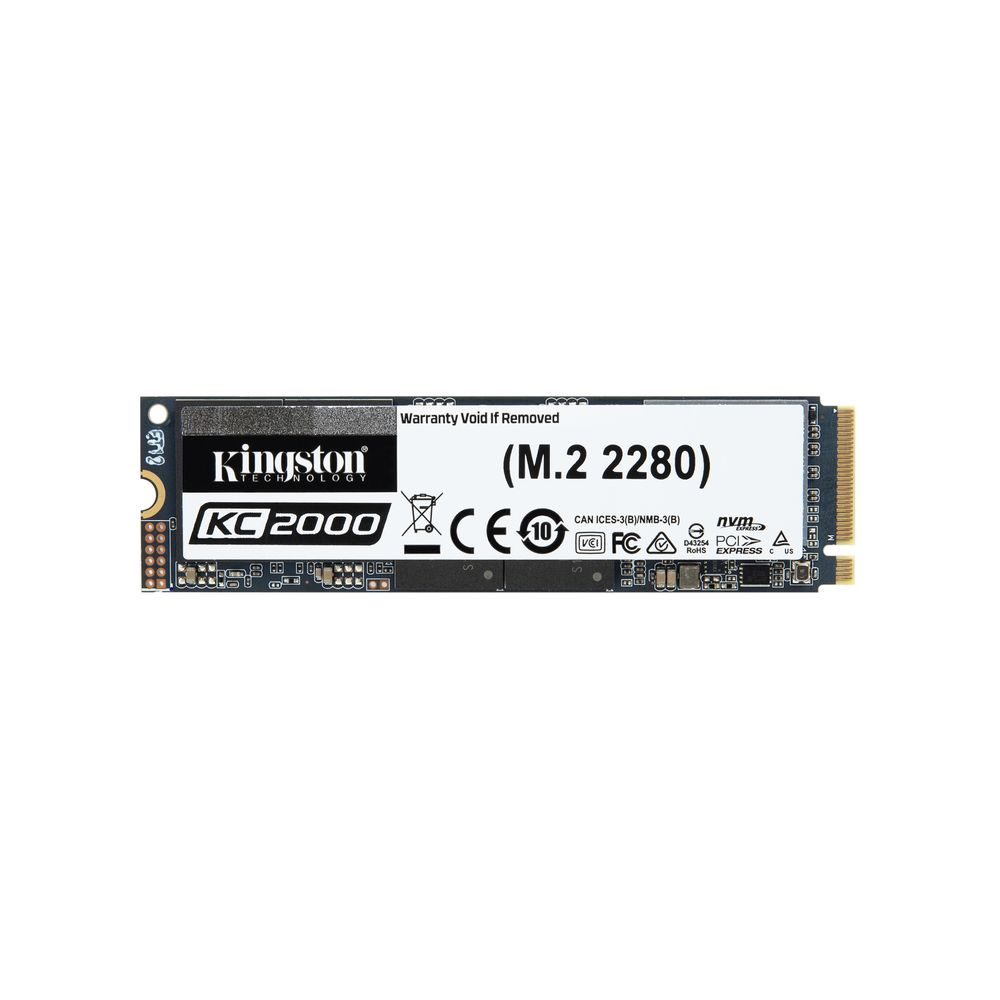 Kingston - KC2000 500Go M.2 NVMe PCIe Gen 3.0 x 4 - SSD Interne
