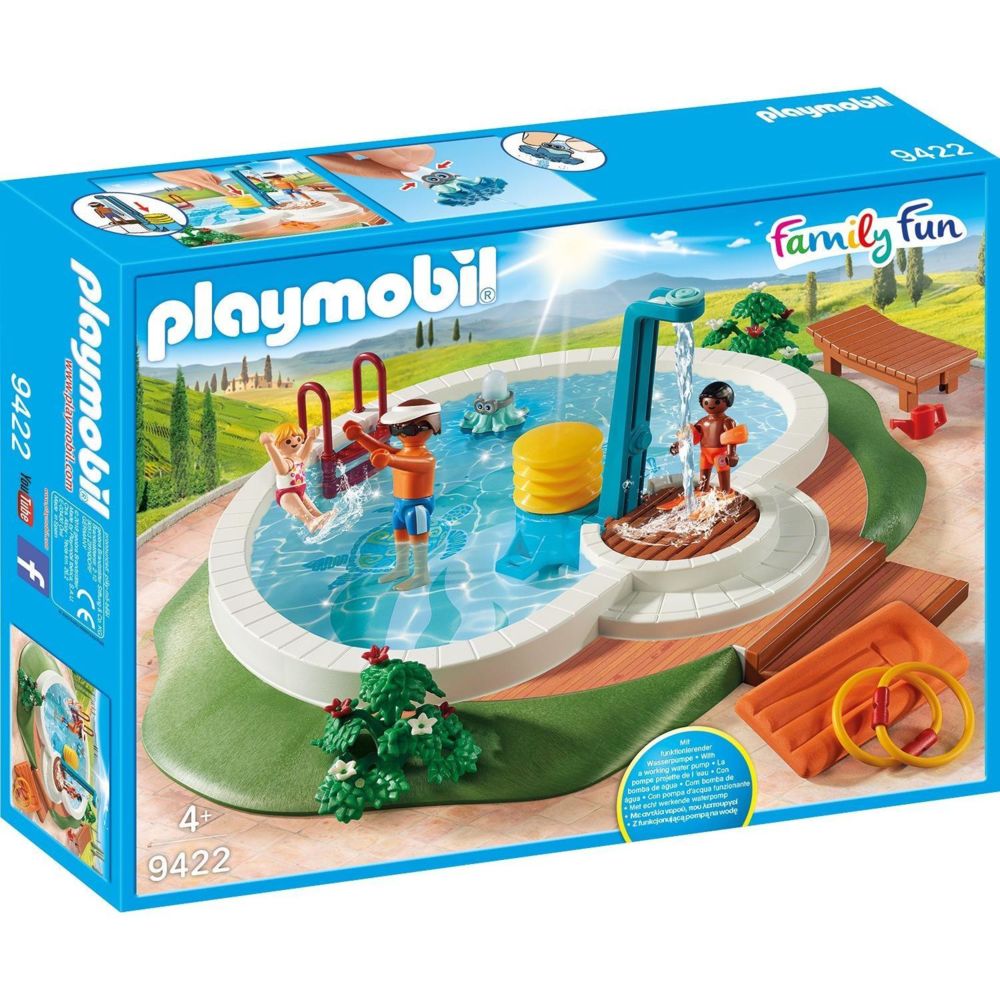 Playmobil - PLAYMOBIL 9422 Family Fun - Piscine avec douche - Playmobil
