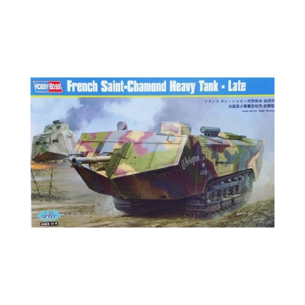 Hobby Boss - Maquette Char French Saint-chamond Heavy Tank - Late - Chars