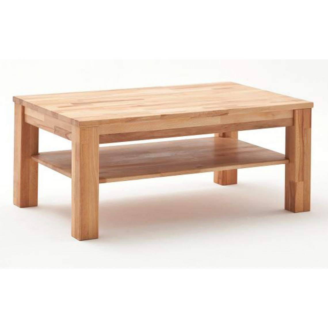 Pegane - Table basse en coeur de hêtre et chêne noueux, huilé - L.105 x H.45 x P.65 cm - Tables basses