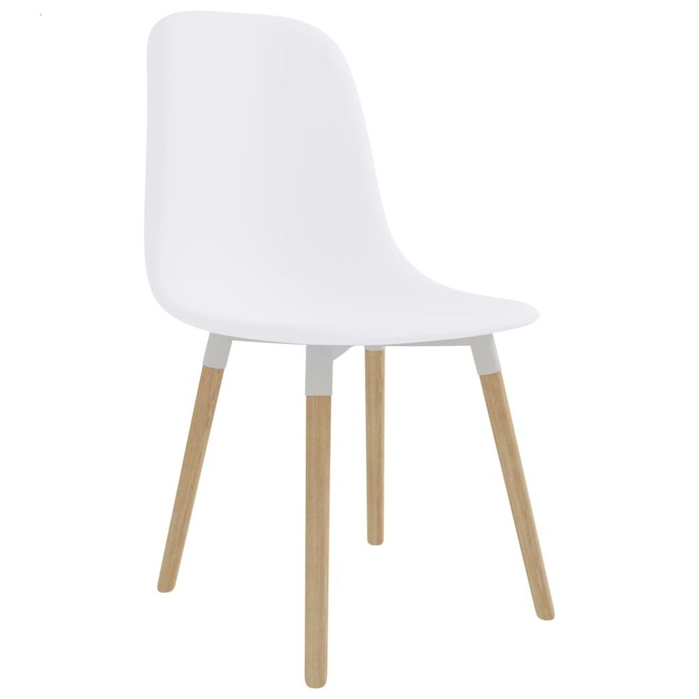 marque generique - Icaverne - Chaises de cuisine & de salle à manger reference Chaises de salle à manger 6 pcs Blanc Plastique - Chaises