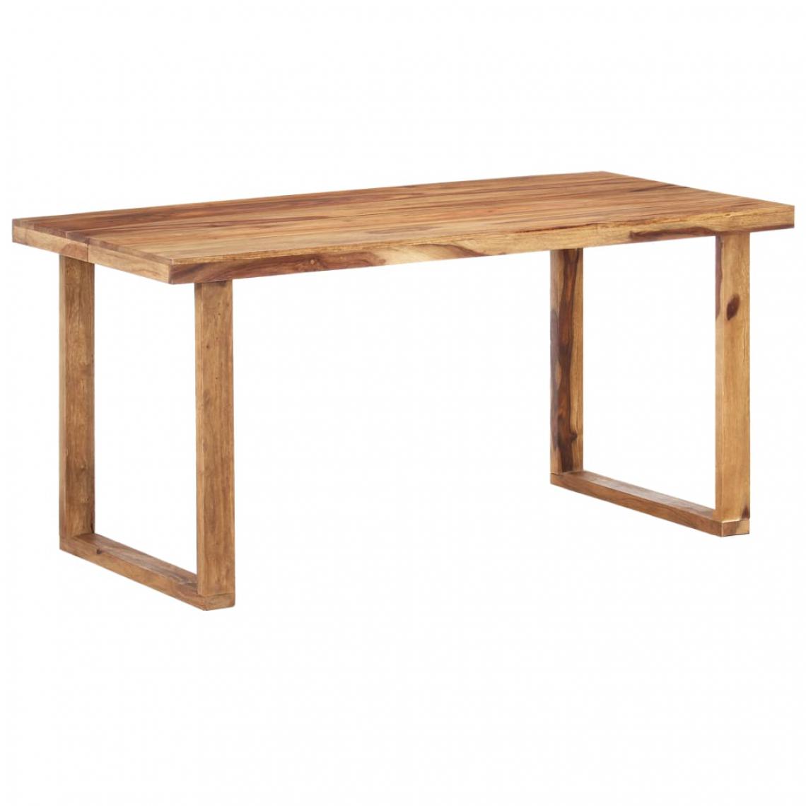 Chunhelife - Table de salle à manger 160x80x76 cm Bois solide - Tables à manger