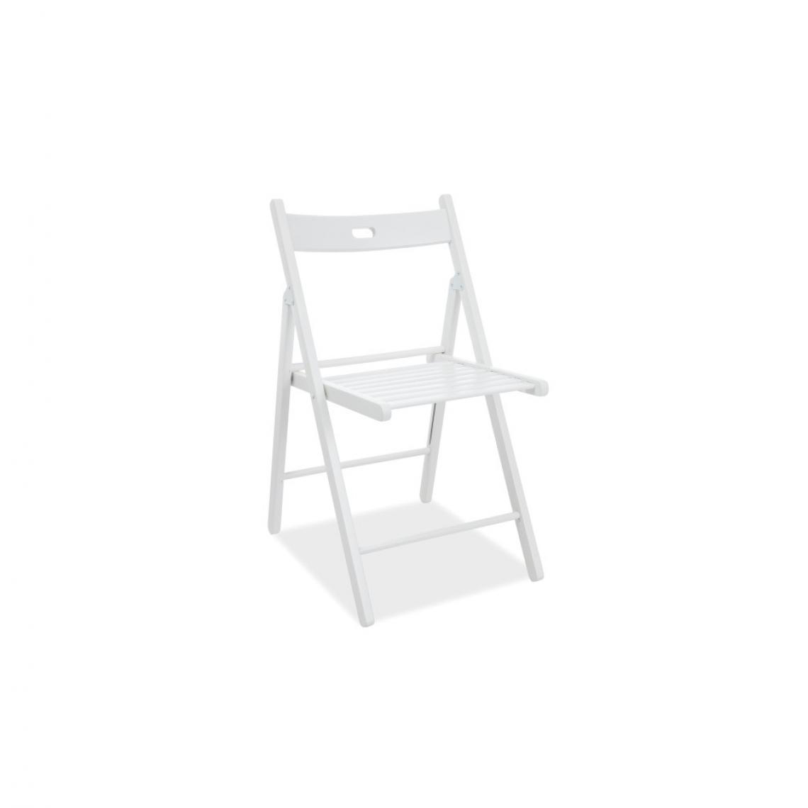 Ac-Deco - Chaise - Smart II - L 43 cm x l 40 cm x H 78 cm - Blanc - Chaises