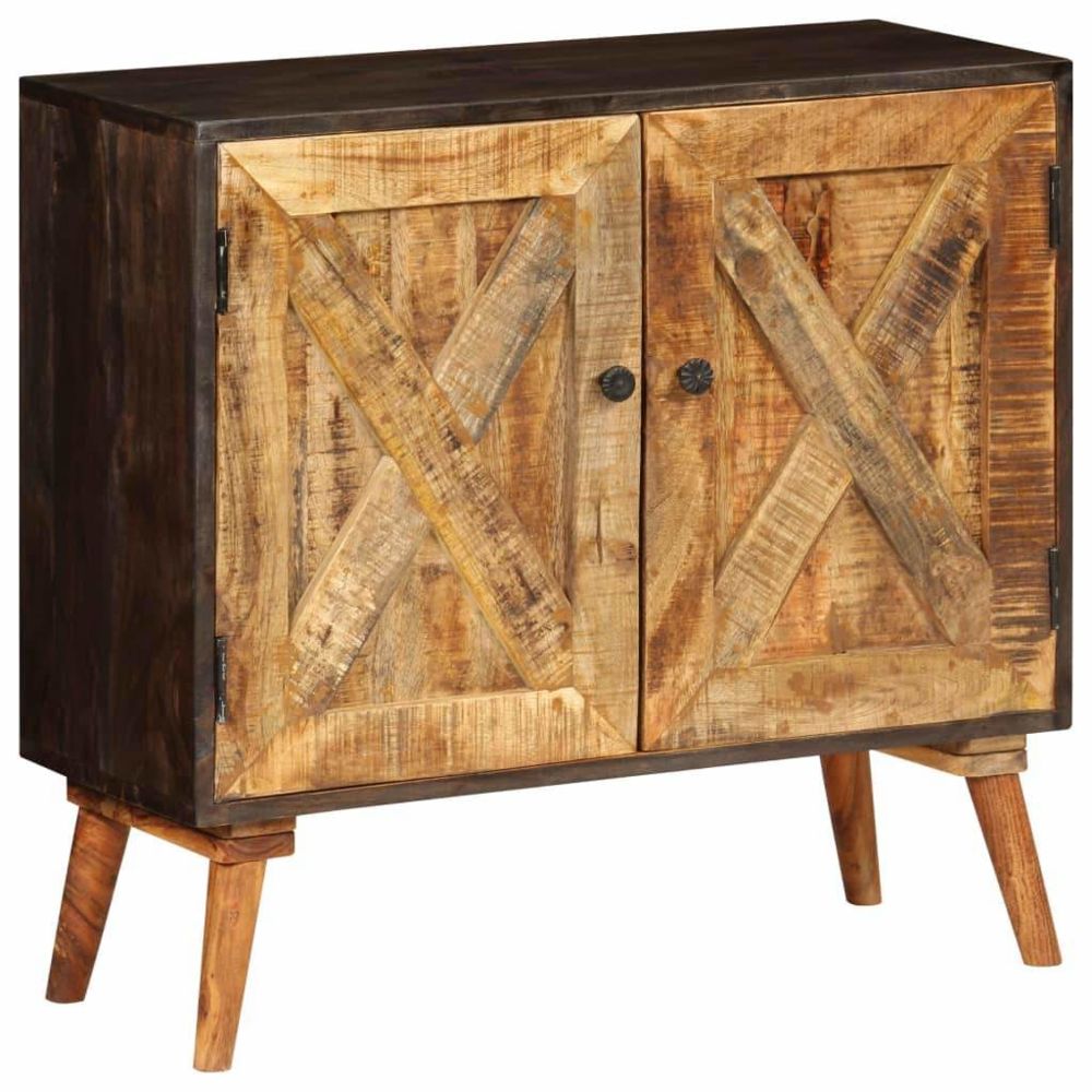 Helloshop26 - Buffet bahut armoire console meuble de rangement bois massif de manguier 85 cm 4402276 - Consoles
