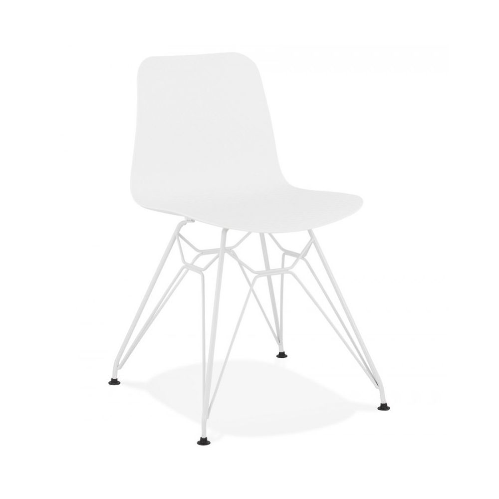 Kokoon Design - Chaise design FIFI WHITE 47x49x83 cm - Chaises