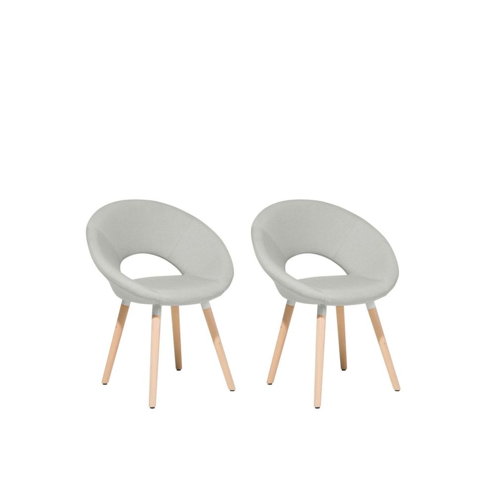 Beliani - Beliani Lot de 2 chaises design gris clair ROSLYN - menthe - Chaises