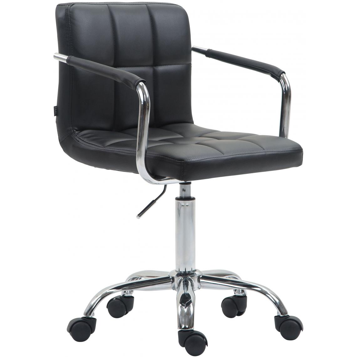 Icaverne - Stylé Chaise de bureau famille Windhoek V2 simili cuir couleur noir - Chaises
