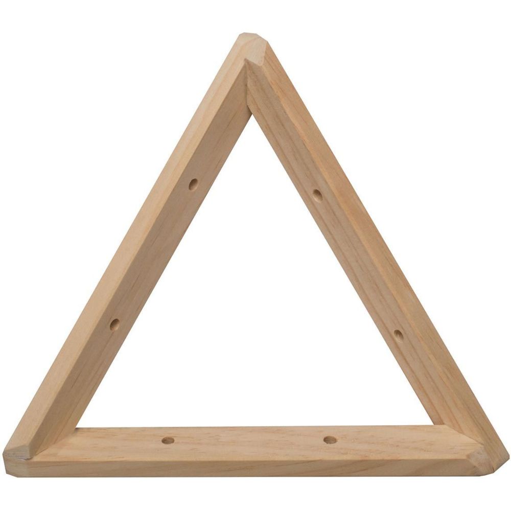Astigarraga - Equerre triangle en pin brut 20 cm - Etagères