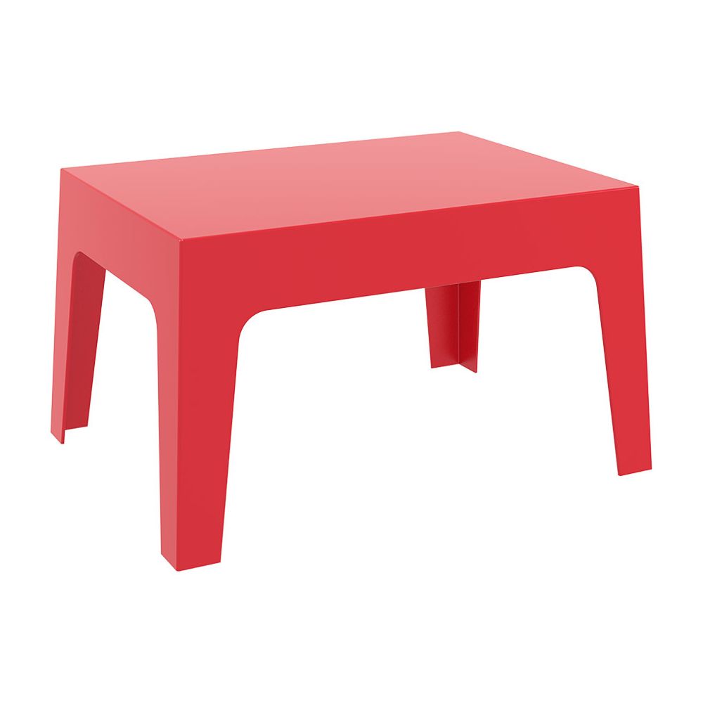 Alterego - Table basse 'MARTO' rouge en matière plastique - Tables basses