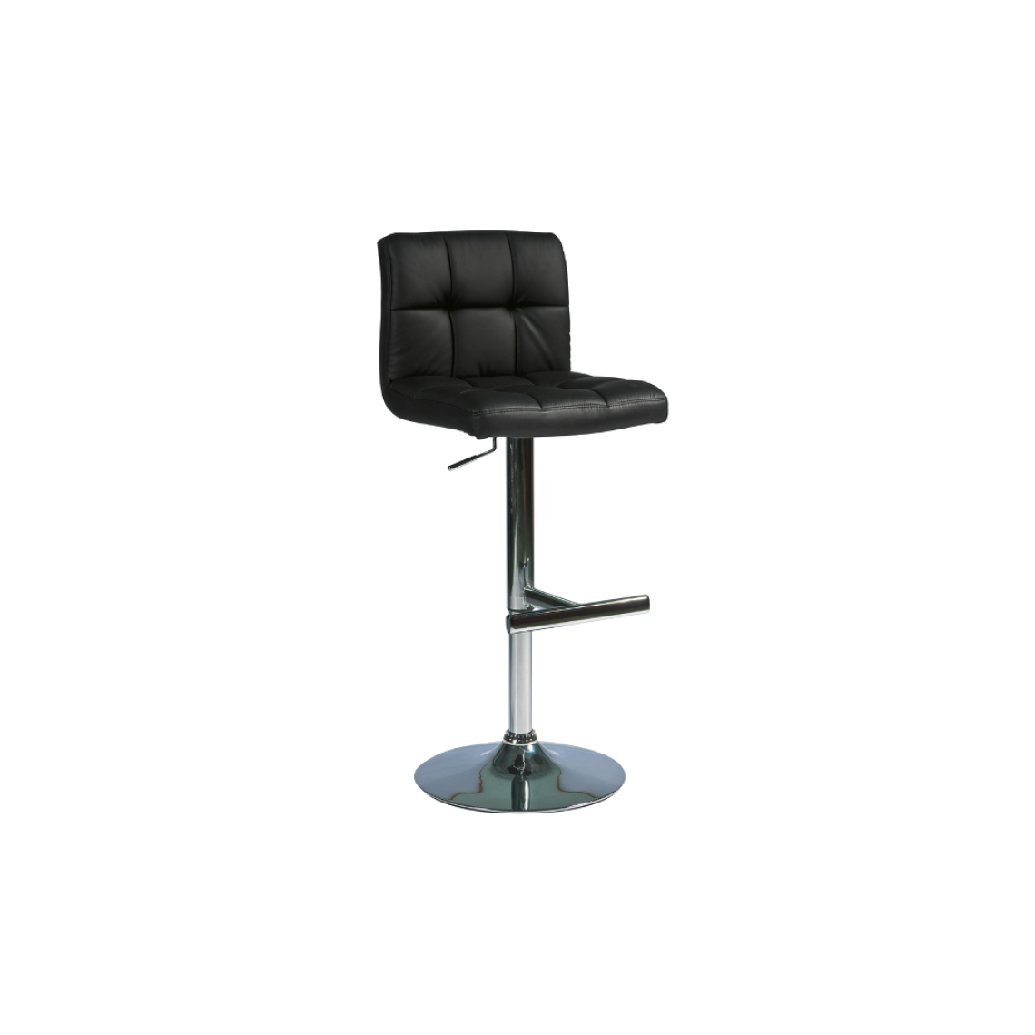 Ac-Deco - Chaise de bar réglable - C105 - 44 x 37 x 92-115 cm - Noir - Tabourets