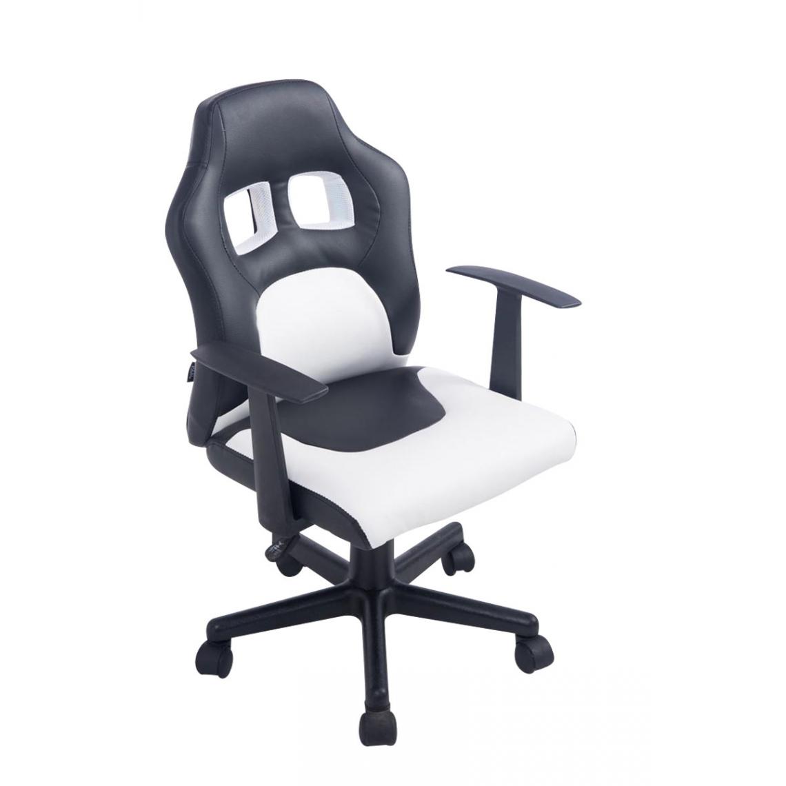 Icaverne - Joli Chaise de bureau enfant categorie Vaduz couleur noir et blanc - Chaises