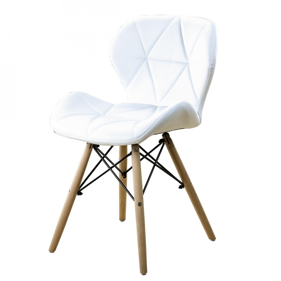 Italian Design - CHAISE EIFFEL QUILTED WHITE - Chaises