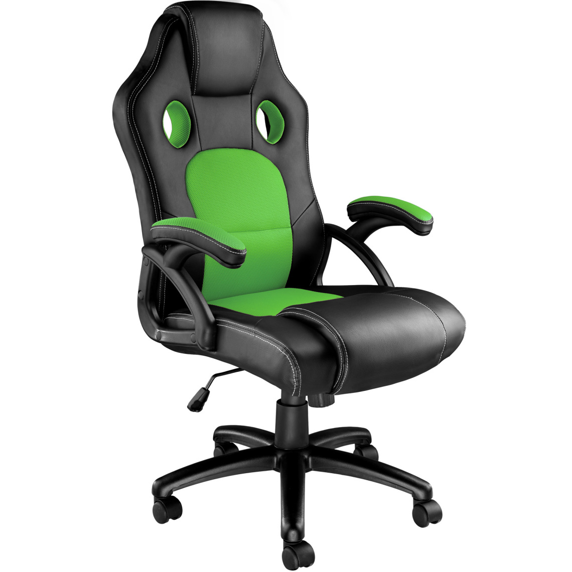 Tectake - Chaise gamer TYSON - noir/vert - Chaises