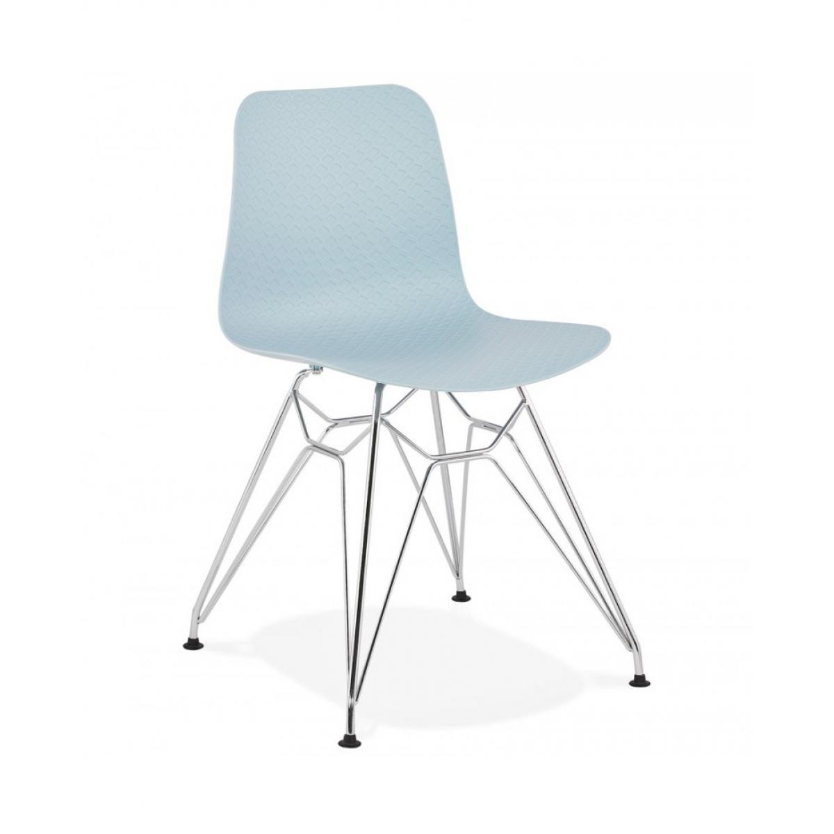 Kokoon Design - Chaise design FIFI BLUE 47x49x83 cm - Chaises
