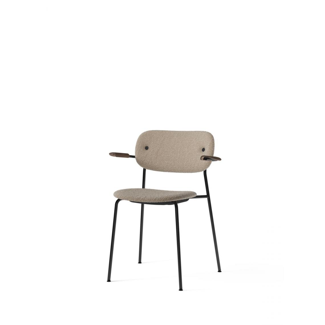 Menu - Co Dining Chair avec accoudoir - noir - MenuCoChairLupoSand - chêne, teinté foncé - Chaises