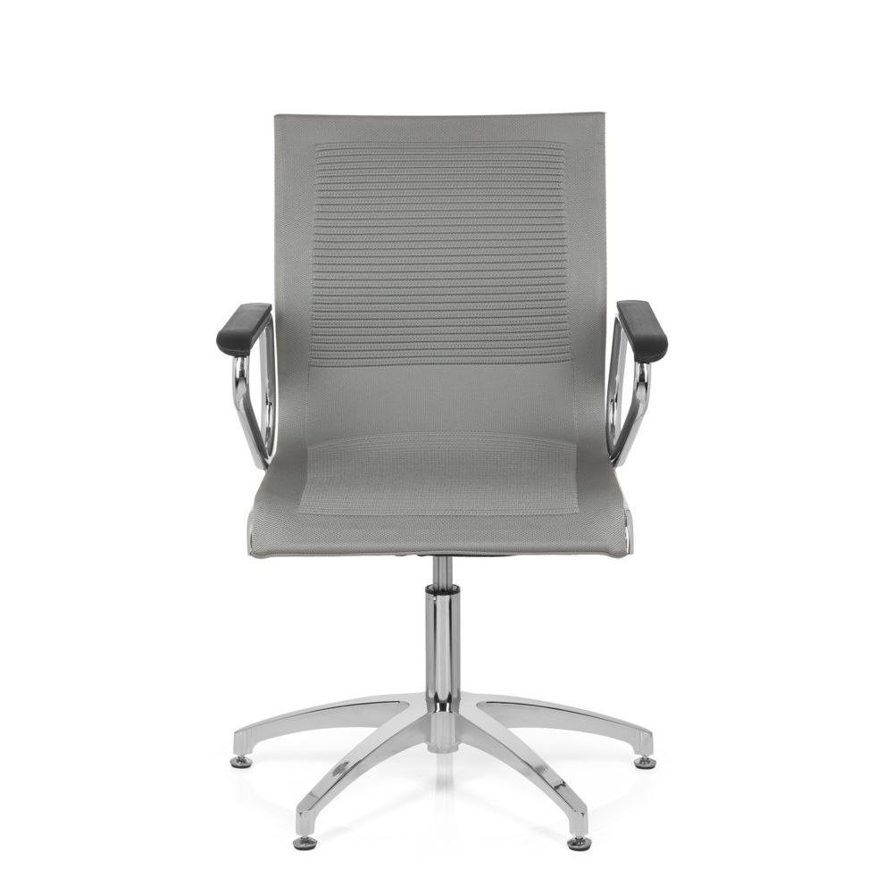 Hjh Office - Chaise de conférence / Chaise visiteur / Chaise ASTONA V tissu gris hjh OFFICE - Chaises
