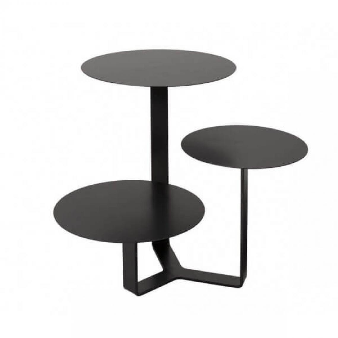 Mathi Design - Table basse en acier noir - Tables basses