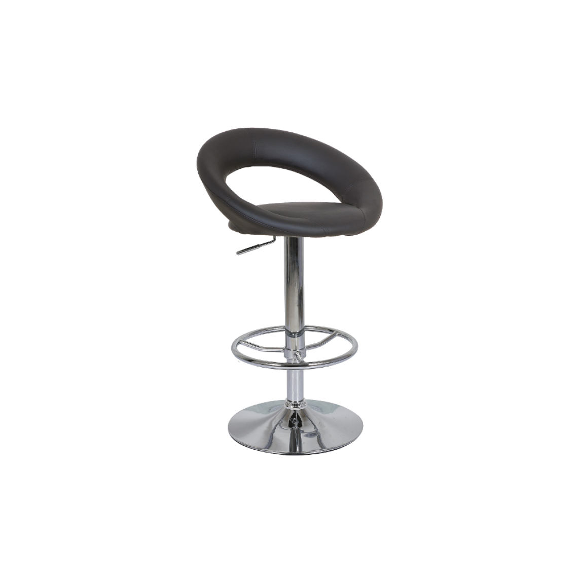 Ac-Deco - Chaise de bar réglable - C300 - 39 x 33 x 81-102 cm - Noir - Tabourets