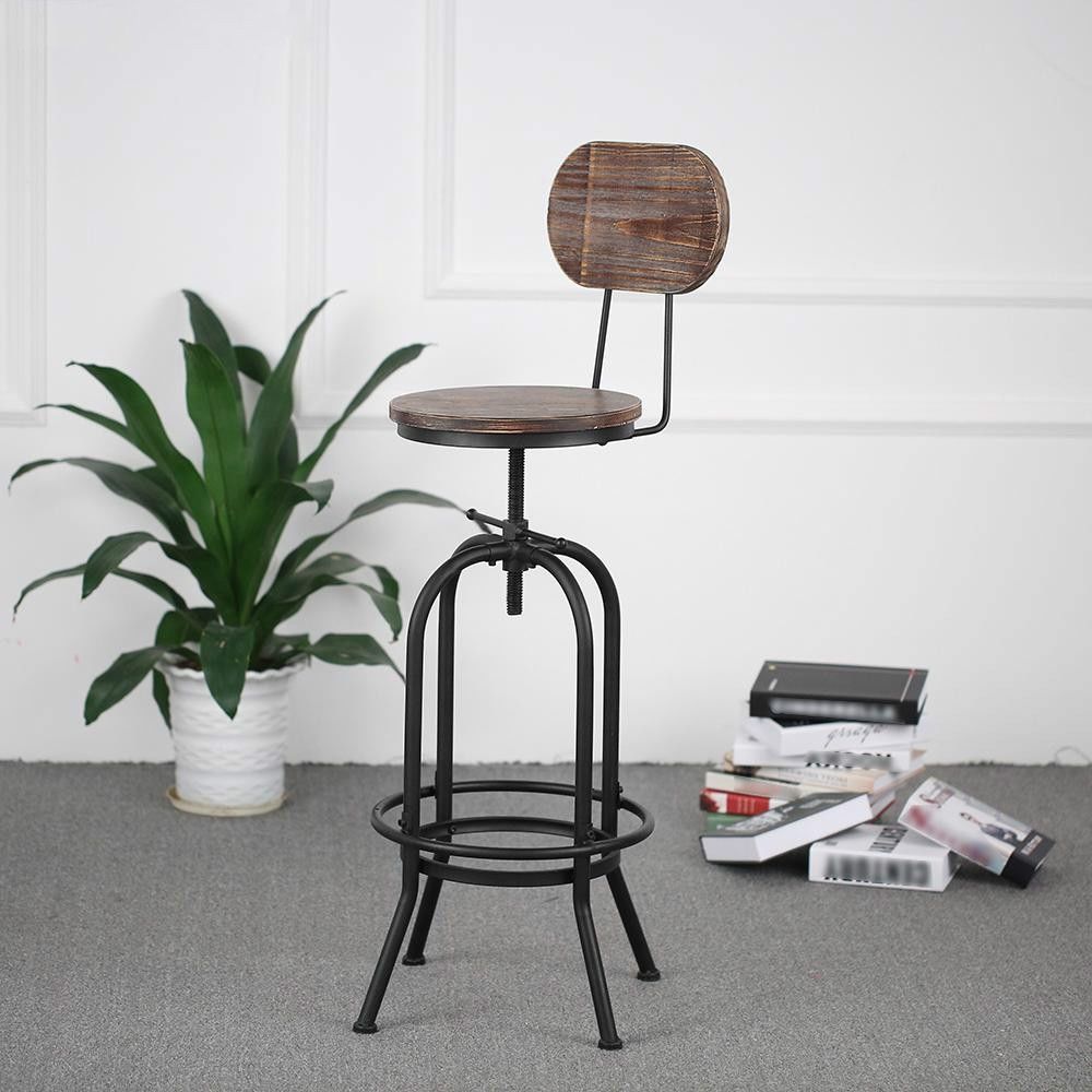 Wewoo - Meubles réglables de dessus et de dos de pin de chaise de pivotante réglable en hauteur de tabouret de style - Chaises