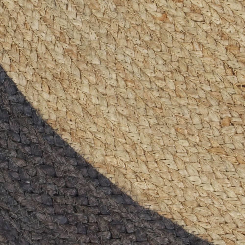 marque generique - Icaverne - Petits tapis edition Tapis fait à la main Jute avec bord gris foncé 150 cm - Tapis
