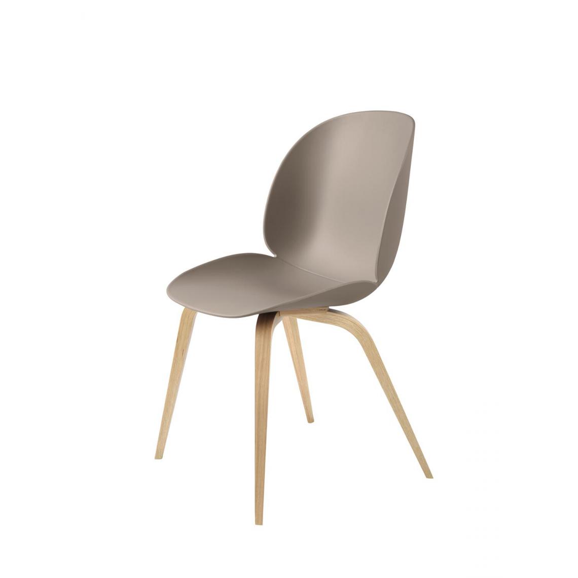 Gubi - Chaise Beetle Dining - new beige - Chêne - Chaises
