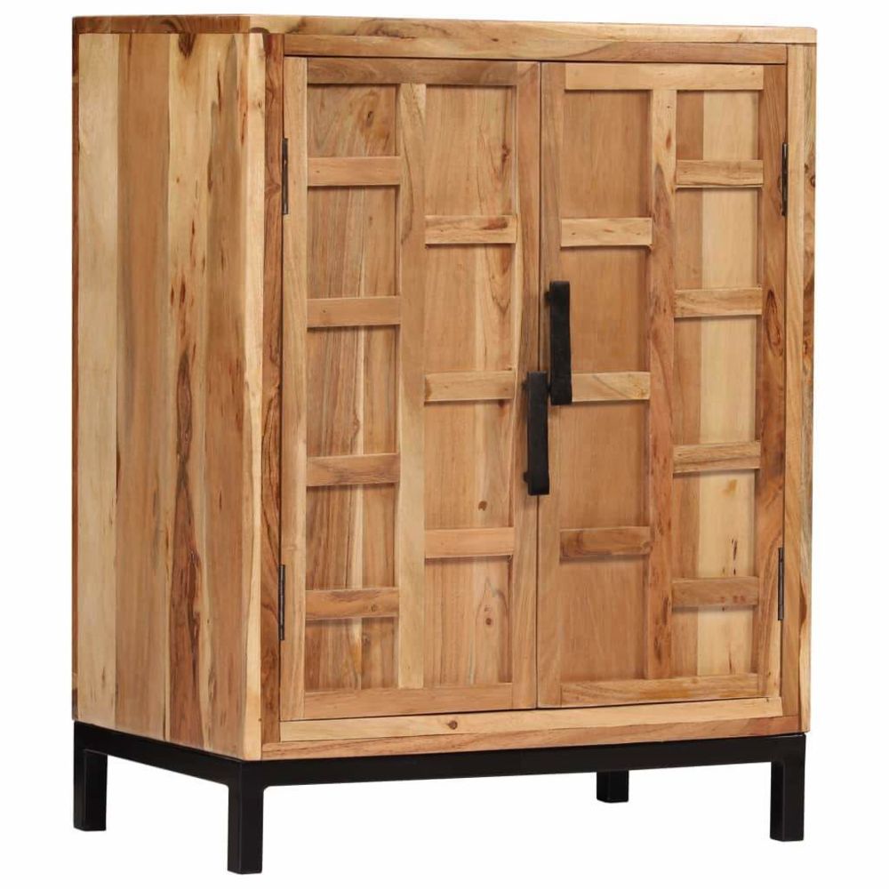 Helloshop26 - Buffet bahut armoire console meuble de rangement bois d'acacia solide 76 cm marron 4402190 - Consoles