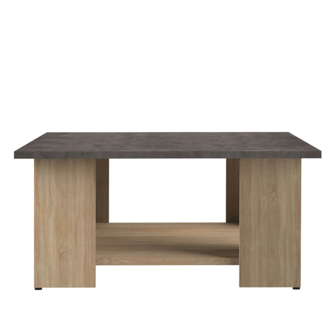 Temahome - Table basse SQUARE 67 X 67 - chêne naturel et béton - Tables basses