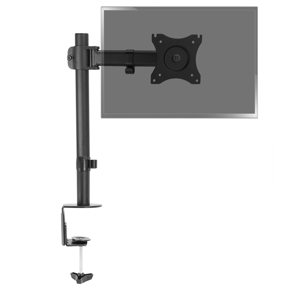 Bematik - Soutien de moniteur avec bras articulé et mât pour bureau LCD VESA75 VESA100 - Meubles TV, Hi-Fi