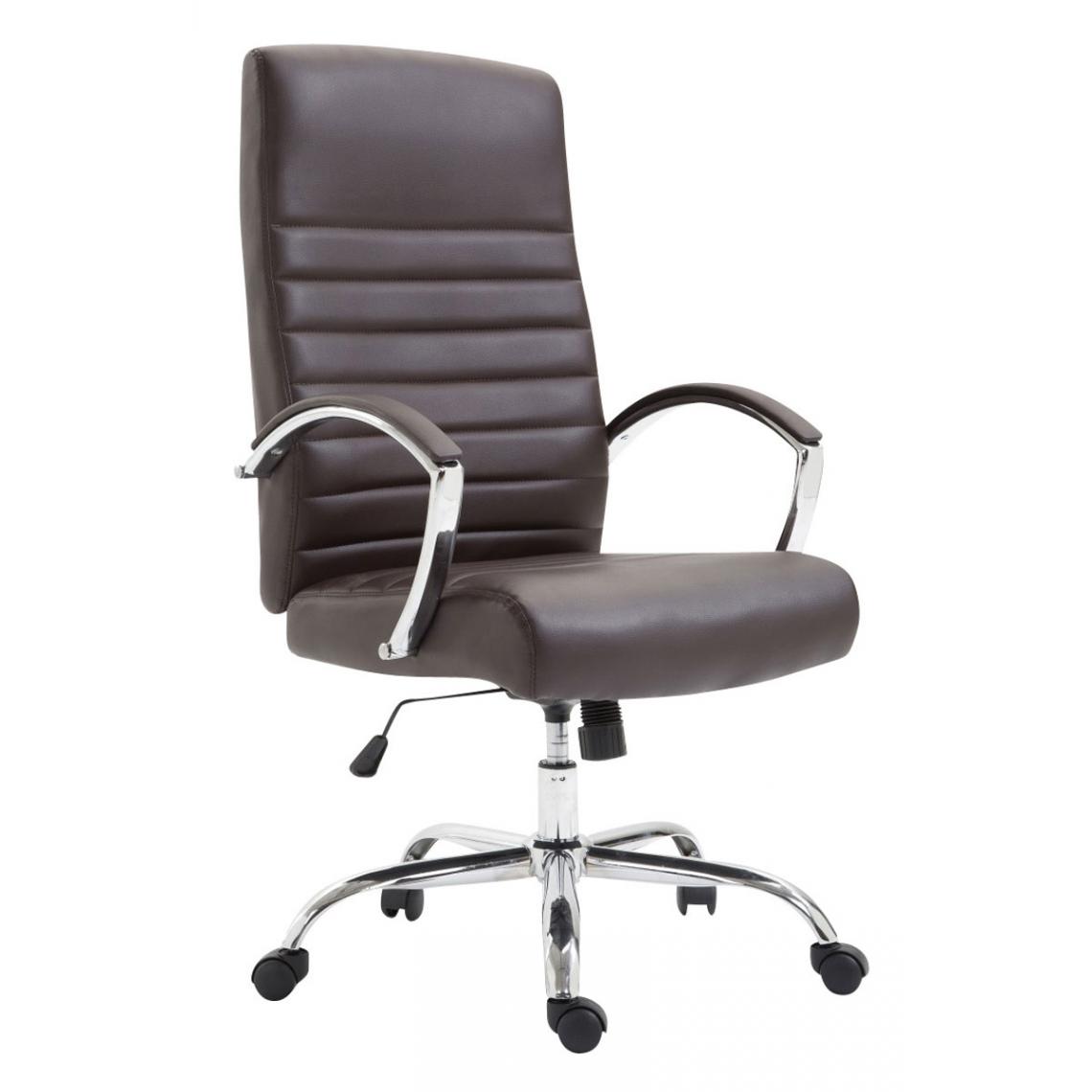 Icaverne - Moderne Chaise de bureau edition Dakar simili cuir couleur marron - Chaises