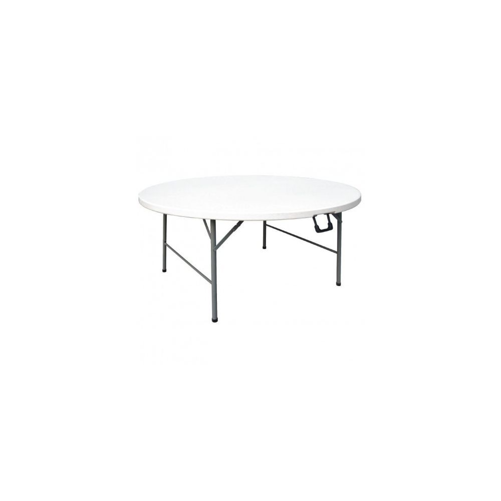 Materiel Chr Pro - Table ronde pliable au centre blanche 1530 mm - Bolero - - Tables à manger