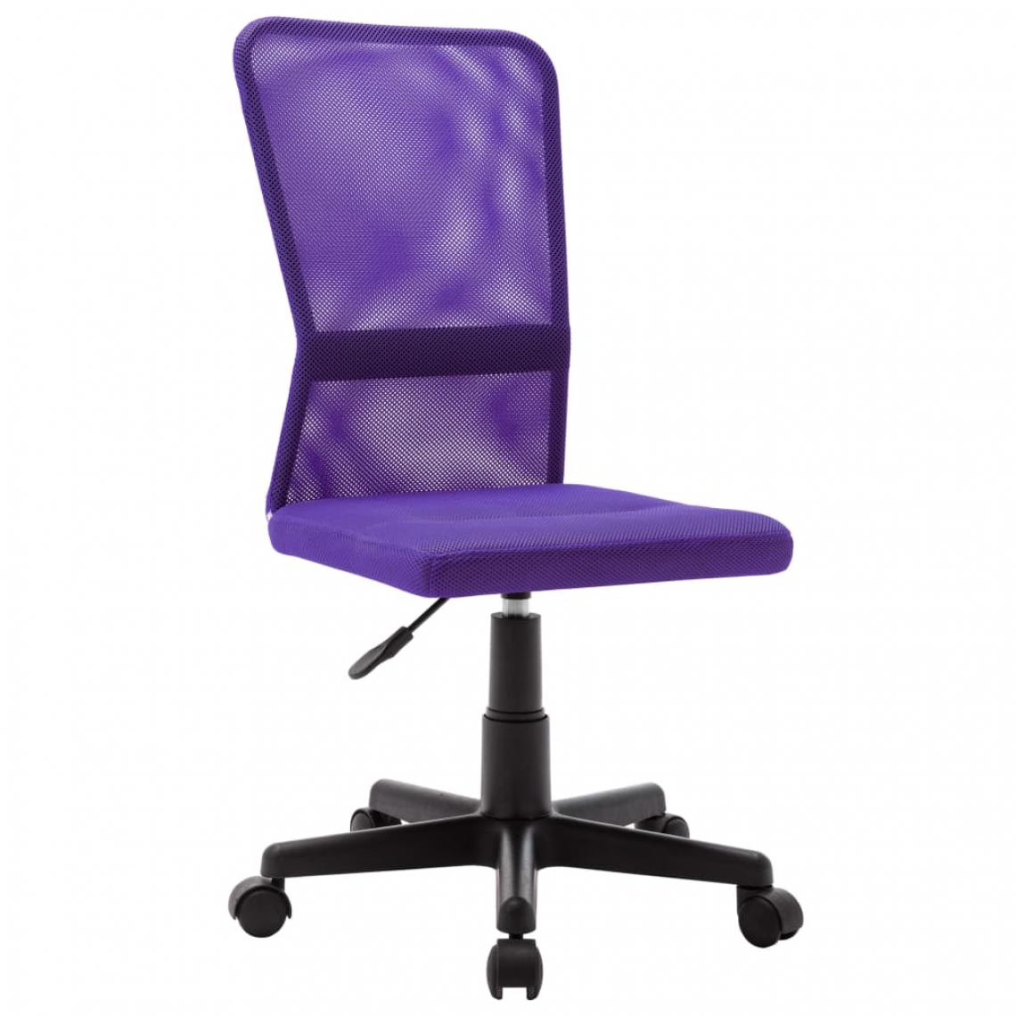 Icaverne - Contemporain Meubles de bureau selection Djouba Chaise de bureau Violet 44x52x100 cm Tissu en maille - Chaises