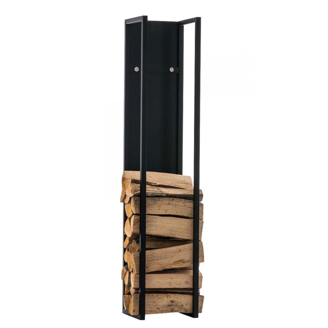 Icaverne - Splendide Support à bois collection Manille 100 couleur noir mat - Chaises