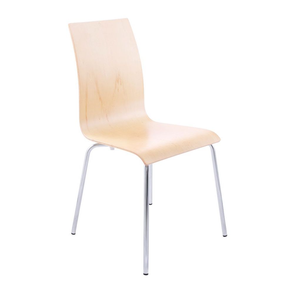 Alterego - Chaise de salle à manger design 'ESPERA' en bois finition naturelle - Chaises