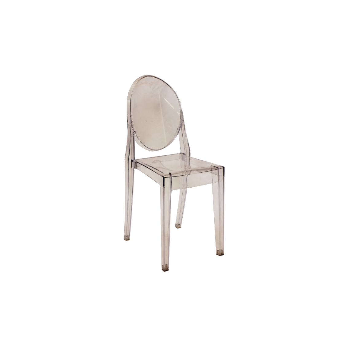 Ac-Deco - Chaise transparente - Martin - 51 x 38 x 90 cm - Polycarbonate - Chaises