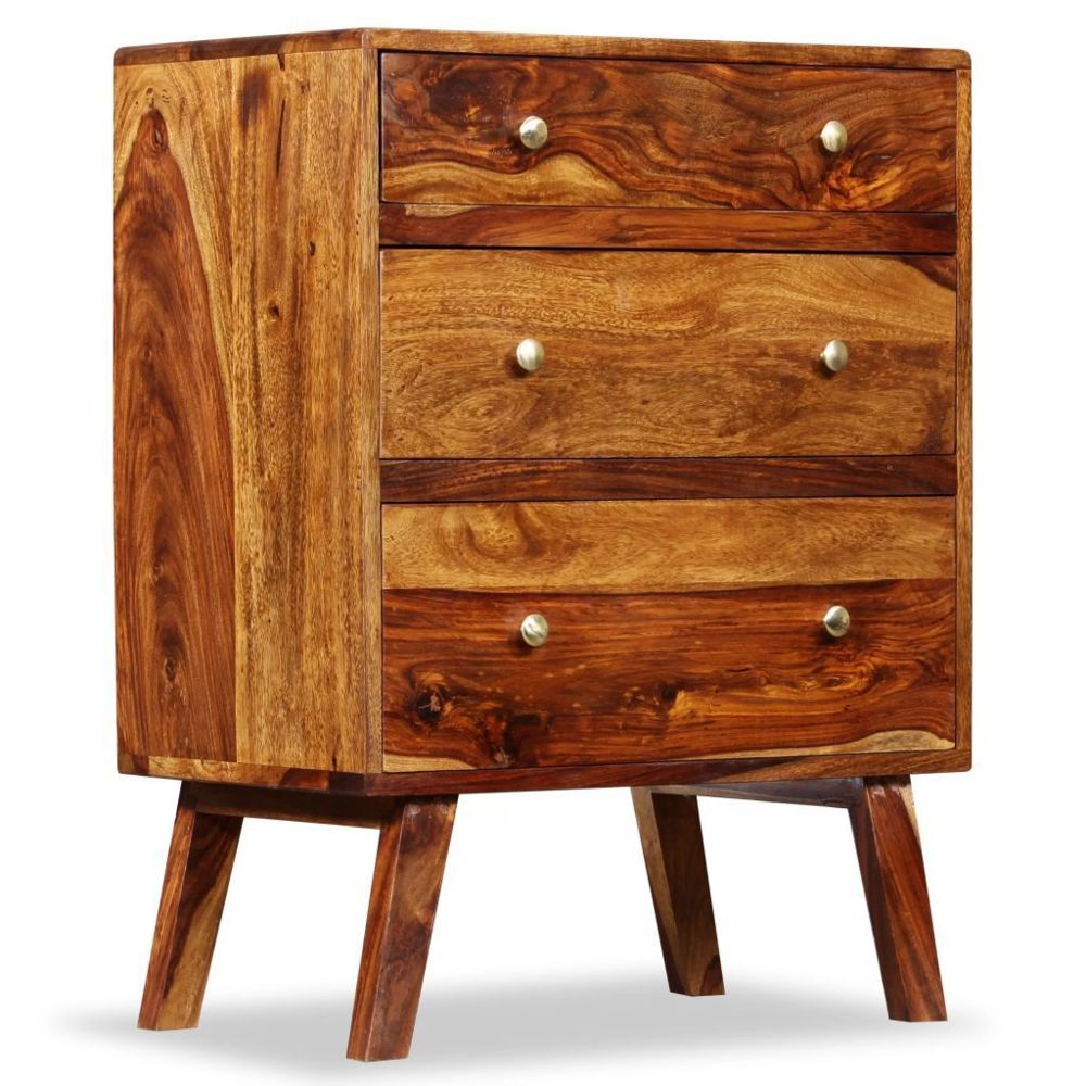 Helloshop26 - Buffet bahut armoire console meuble de rangement latérale bois massif 76 cm 4402065 - Consoles